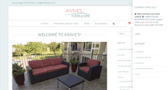 Desktop Screenshot of anniesfutons.com